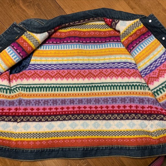 Gorgeous Fairisle GAP Jean Jacket - Picture 2 of 2